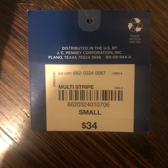 Striped Tube Top with Ruffles - Picture 2 of 2